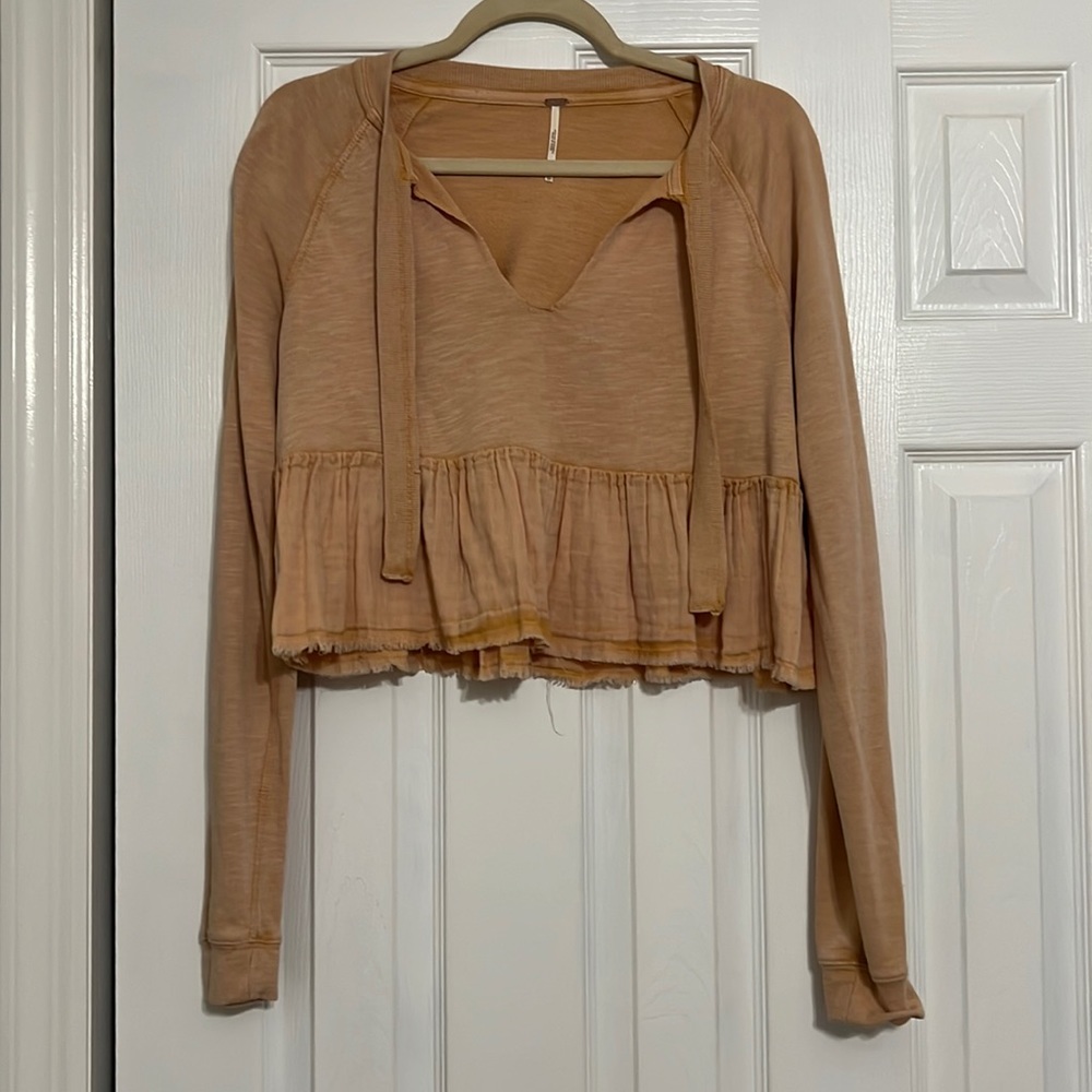 Free people cropped sweatshirt